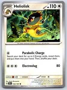 Heliolisk - Surging Sparks SSP EN 155/191 Pokemon TCG Card - Picture 1 of 1