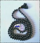 Black Agate Hakik Japa Mala 7Mm Beads / Protection From Bad Evils / Energized