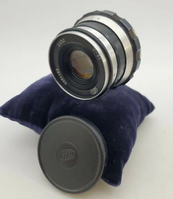Lente Industar 61 2.8/52mm era soviética m39 lente zebra para câmera RF 35mm Fed Zorki - Imagem 1 de 4