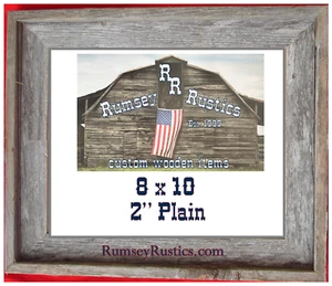 8x10" recycled rustic barnwood barn wood picture frame weathered unfinished old - Picture 1 of 4