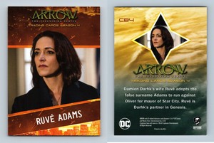 Ruve Adams #CB4 Arrow Season 4 Character Bios Cryptozoic Chase Card