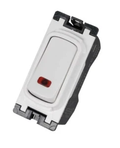 Legrand Synergy Gitterschalter, doppelpolig, 20 AMP, mit rotem Neon.735421 - Bild 1 von 1