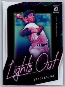 2021 Donruss Optic #LO3 Sandy Koufax Lights Out Los Angeles Dodgers MLB Card - Picture 1 of 2