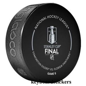 Final Copa Stanley 2025 Edmonton Oilers vs Florida Panthers Juego Oficial 6 Disco - Imagen 1 de 3