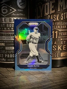 Babe Ruth 2021 Panini Prizm Very Rare 2 Tone Navy / Carolina Blue #182 - Picture 1 of 3