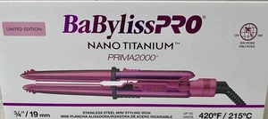 BaByliss PRO Nano Titanium Prima 2000 Ionic Straightener  3/4" LIMITED EDITION - Picture 1 of 5
