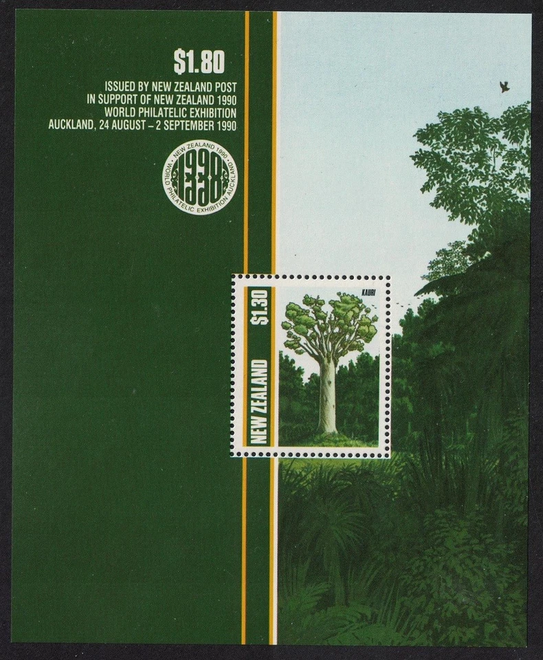 Native Trees MS New Zealand 1989 MNH SG#MS1515 MI#Block 17 - image 1 of 1