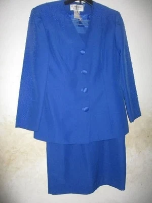 Traje Falda St. Anthony Noche AZUL Estrás---2 Piezas Talla 12 Foto 1 de 2