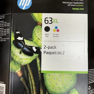 Original HP 63XL Schwarz/Tri-Color Original Tintenpatronen 2er Pack Exp. 2026 - Bild 1 von 2