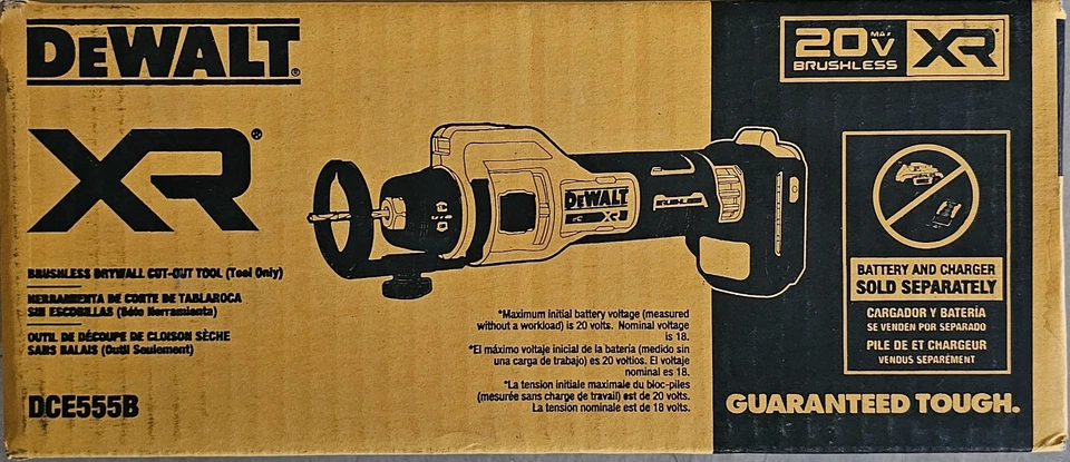 NEW DeWALT DCE555 20V MAX XR Drywall Cut-Out Tool (Tool Only) - FREE SHIP - Image 1 of 1