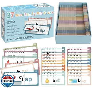 Yoink 30+7 Read and Rhyme Flip Books, Word Family Build Book and ABC Phonics  - Picture 1 of 5