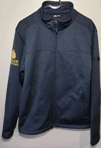 THE NORTH FACE MEN'S WINDWALL BLUE FLEECE TRAVEL  FULL ZIP MED JACKET MEDIUM - Picture 1 of 9