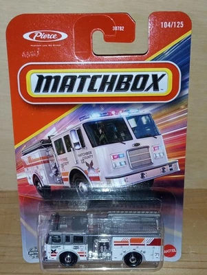 Matchbox Superfast / MB 755 - Pierce Fire Engine - White - Emergency Vehicle  - Image 1 of 4
