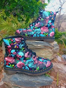 Dr. Martens 1460 Pascal Rose Skull 39 - Bild 1 von 9
