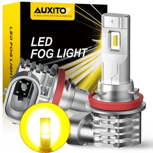 AUXITO H11 H16 H8 LED Fog Driving Light DRL Bulbs Power High Gold Yellow Bright - Picture 1 of 8