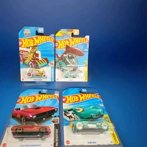 Set Of 4 Hot Wheel Collectible Cars - Picture 1 of 9
