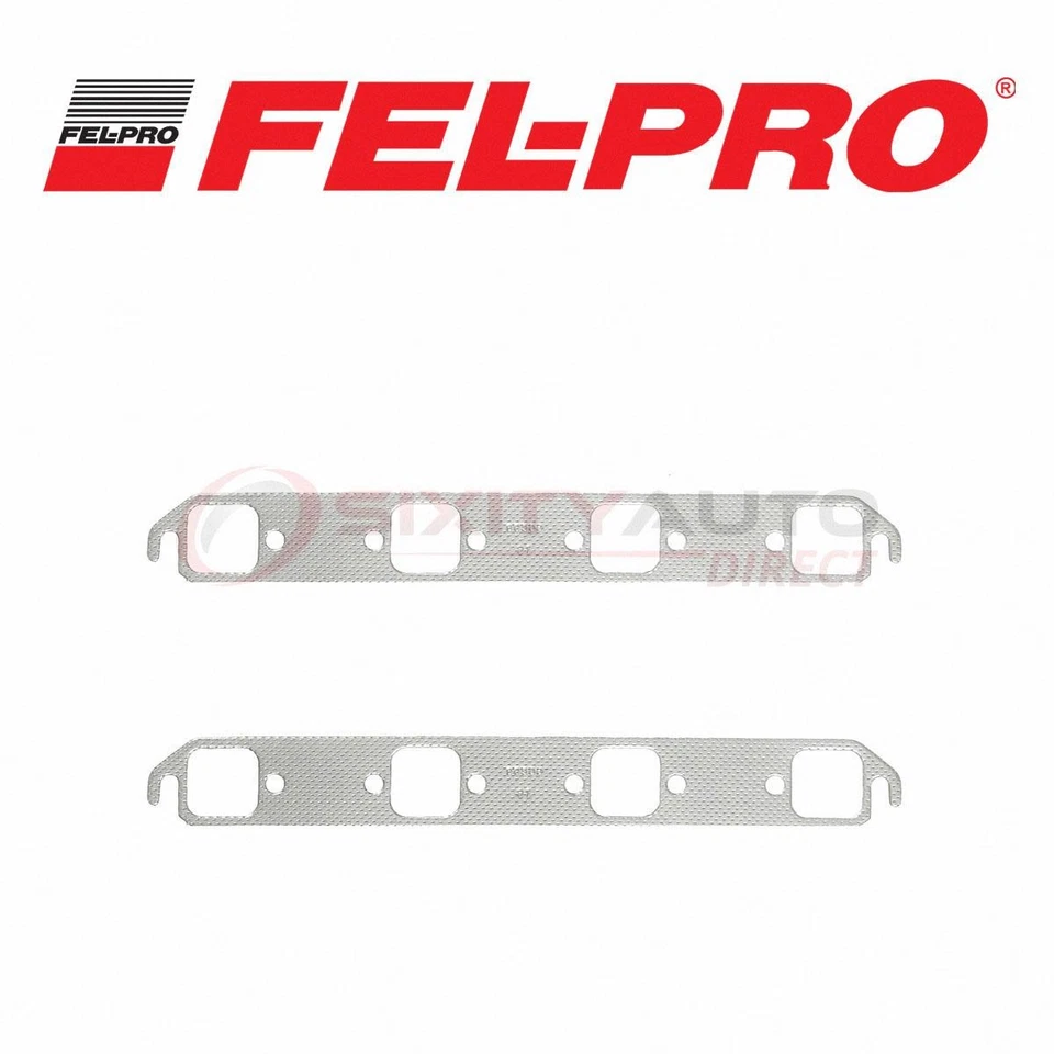 Fel-Pro Exhaust Manifold Gasket Set for 1968-1979 Cadillac DeVille 7.0L 7.7L ct Foto 1 de 4