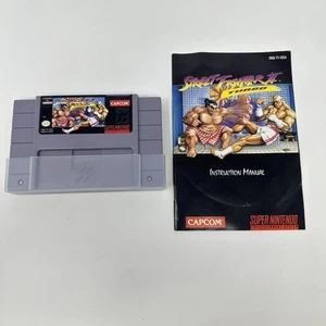 Super Street Fighter II 2 Turbo (SNES, 1992) Authentic Tested W/ Manual - Picture 1 of 9