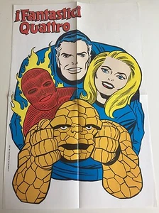 I FANTASTICI QUATTRO POSTER ALLEGATO AL N. 132 MARVEL ANASTATICA DI F.Q. CORNO 1 - Picture 1 of 1