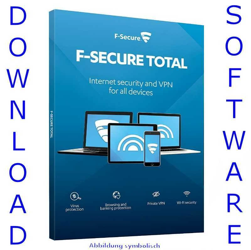 F-Secure Total Security Internet-Schutz 2025 inkl.VPN 3-Geräte / 1-Jahr / KEY - Bild 1 von 1