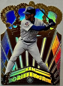 ✨1998 Pacific Gold Crown⚾️✨KEN GRIFFEY JR🔥Die-Cut Rainbow Foil⚡️#29 MT SSP RARE