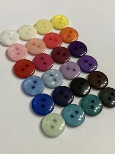 Pearlised / Marble Effect Small Buttons 13mm / 20L Colour Choice Pack Sizes - Picture 1 of 32