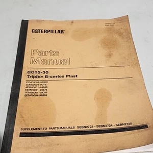 Caterpillar CAT GC15-30 Triplex B-series Mast Parts Manual SEBN2724 Supplment - Picture 1 of 6
