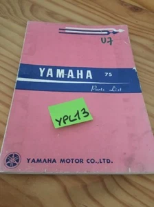 Yamaha Scooter 75 U7 Catalog Parts List Catalogue Spare Part Parts Catalog - Picture 1 of 11