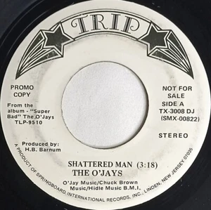 70's SOUL 45 HEAR The O'Jays SHATTERED MAN 1973 Trip PROMO VG - Picture 1 of 4