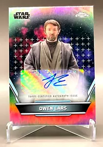 2024 Topps Star Wars Hyperspace Owen Lars Joel Edgerton rifrattore automatico #A-JE SP - Foto 1 di 3