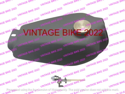 YAMAHA XT 250 3Y3 4Y1 Acero Tanque Gasolina Crudo 1980-1990 + Tapón Grifo/APTO PARA Foto 1 de 4