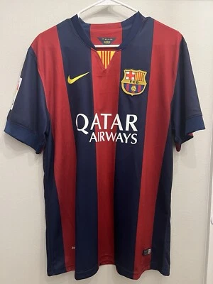 2014 Луис Суарес Nike Dri Fit FC Barcelona дома BLAUGRANA Джерси - мужской большой - Изображение 1 из 4
