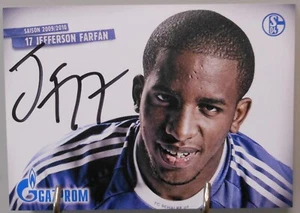 FC Schalke 04 Jefferson Farfan Autogrammkarte Handsigniert 2009/2010 #FP304 - Bild 1 von 2