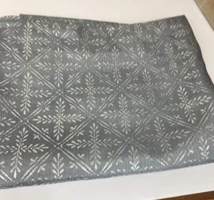 Tischdecke 83" x 59" Grau mit Silber Glitzer Design Faltenfrei Urlaub Poly - Bild 1 von 7