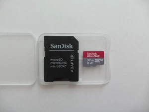 Sandisk Ultra Plus 32GB microSDXC Memory Card With Adapter Class 10 - Picture 1 of 1