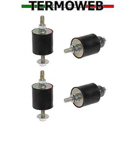 PIEDINI ANTIVIBRANTI PER MENSOLE STAFFE KIT 4PZ CONDIZIONATORE CLIMA 40x40 kg100 - Foto 1 di 1