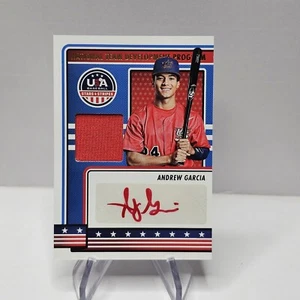Andrew Garcia 2023 Panini Stars & Stripes Nationalmannschaft Auto Trikot #NTDP-AG - Bild 1 von 2