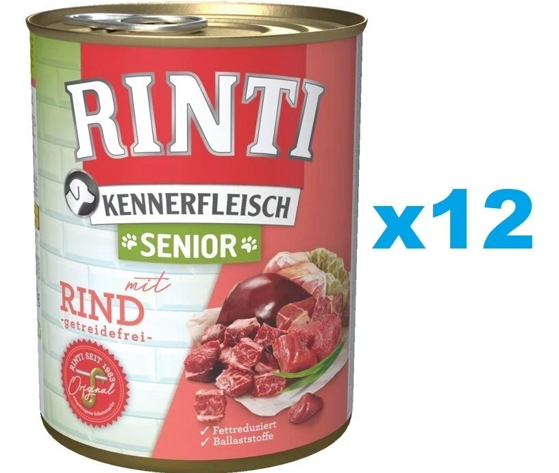 RINTI Kennerfleisch Senior 12x800g mit Rindfleisch für ältere Hunde - Bild 1 von 1