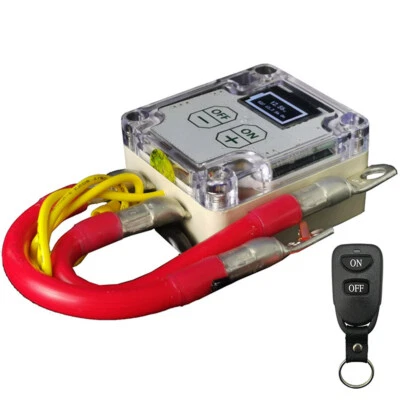 Car Battery Isolator Disconnect Cut Off Kill Master Switch 12V W/Remote Control - Image 1 of 4