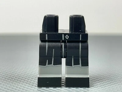 LEGO Black Minifigure Hips & Legs Robe End - Gathers & Pants Black Shoes Pattern - Image 1 of 4