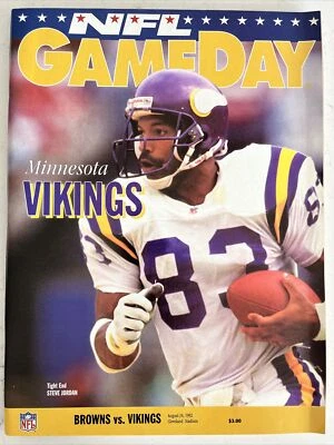 NFL GameDay Program August 24, 1992 Vikings Vs Browns,Clean! (B51) - Image 1 of 2