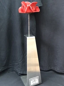 REMEMBRANCE POPPY PLAQUE Metal Signs Aluminium for Stand Poppies Tower London VE - Picture 1 of 9