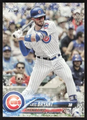 2018 Topps Holiday Metallic Snowflake Kris Bryant #HMW69 Chicago Cubs - Image 1 of 2