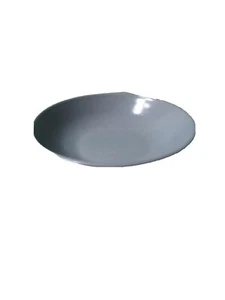 Vintage Mid Century Modern Hazel Atlas Painted Milk Glass Grey Berry Bowl 5' - Picture 1 of 4