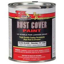 TP Tools® RUST COVER PAINT, Gloss Black, Quart, Made in USA #TP-1090