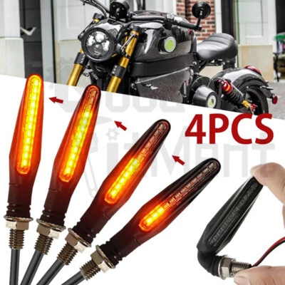 4x Luz LED de giro ámbar para motocicleta para Kawasaki KLR250 450 650 Foto 1 de 4