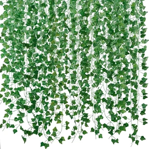 Fake Vines for Room Decor(12 Pack 84 Feet) Aesthetic Artificial Plant Ivy Leaves - Picture 1 of 12