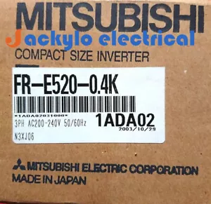 FR-E520-0.4K INVERTER NUOVO MITSUBISHI FR-E520-0.4K 1 anno di garanzia! - Foto 1 di 3
