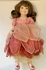 Danbury Mint Princess Poinsettia doll By Ann Timmerman 15” - Picture 1 of 4