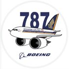 RBF現貨  SINGAPORE 787 7CM STICKER 貼紙 S-C-787-SQ *FREE SHIPPING*